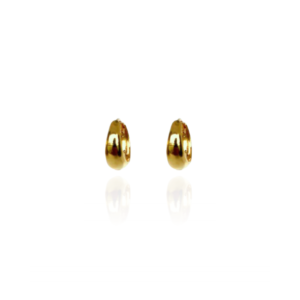 Brinco Argola Click 12mm Banhado em Ouro 18k
