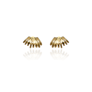 Brinco ear cuff 6 fios banhado em ouro 18k - Imagem 1