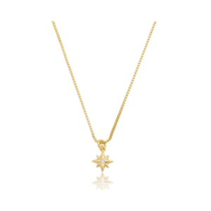 Colar star banhado em ouro 18k