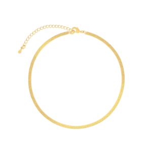 Colar Fita Diamantada Banhado em Ouro 18k - Image 1
