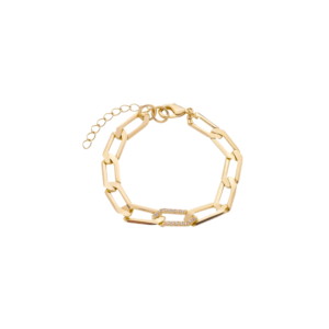 Pulseira Caterina elos groumet banhado em ouro 18k - Imagem 1