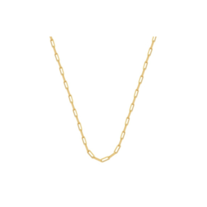 Colar Elo Retangular Banhado em Ouro 18k - Imagem 1