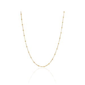 Colar com bolinhas banhado em ouro 18k - Imagem 1