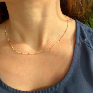Colar Mini Coração Banhado em Ouro 18k - Imagem 2