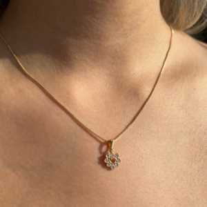 Conjunto Colar e Brinco Coração Banhado em ouro 18k - Imagem 3
