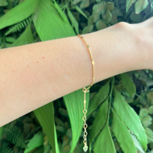 Pulseira Mini Coração Banhado em Ouro 18k - Imagem 2