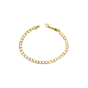 Pulseira elos groumet banhado em ouro 18k - Imagem 1