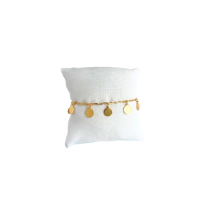 Pulseira Plaquinhas Banhado em Ouro 18k - Imagem 1