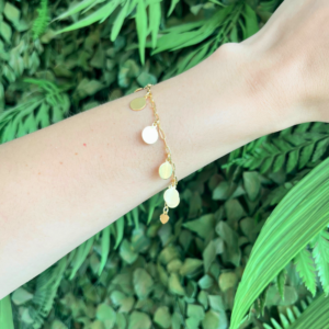 Pulseira Plaquinhas Banhado em Ouro 18k - Imagem 3