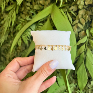 Pulseira constelação banhado em ouro 18k - Imagem 2