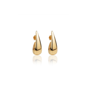 Brinco Gota Alongado Banhado em Ouro 18k