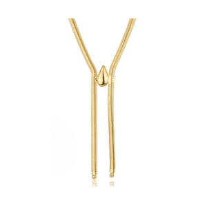 Colar Malha com Gota Banhado em Ouro 18k - Imagem 1