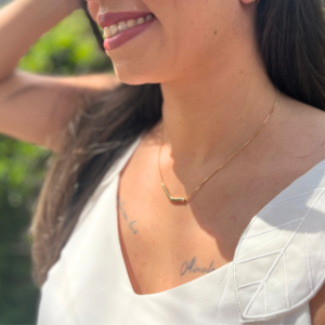 Colar Minimalista 40cm Banhado em Ouro 18k - Imagem 2
