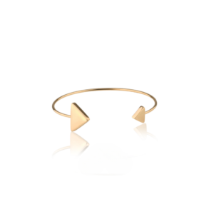 Bracelete triângulos banhado em ouro 18k - Imagem 1