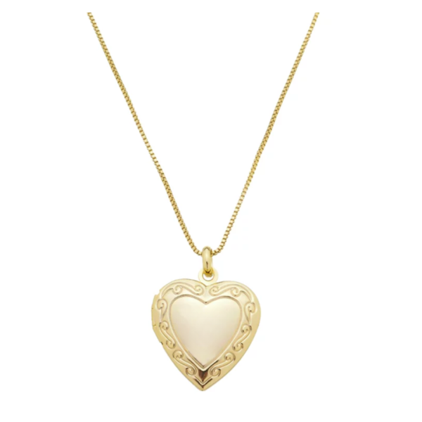 Colar relicário coração Padine sku DM-OMG-4-1 Colar relicário coração feminino da loja Padine