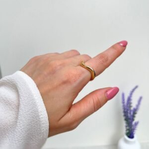 Anel Ondulado Organico feminino da loja Padine