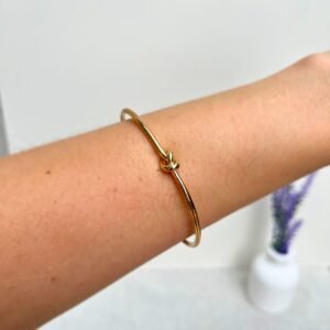 Bracelete nó banhado em ouro feminino da loja Padine