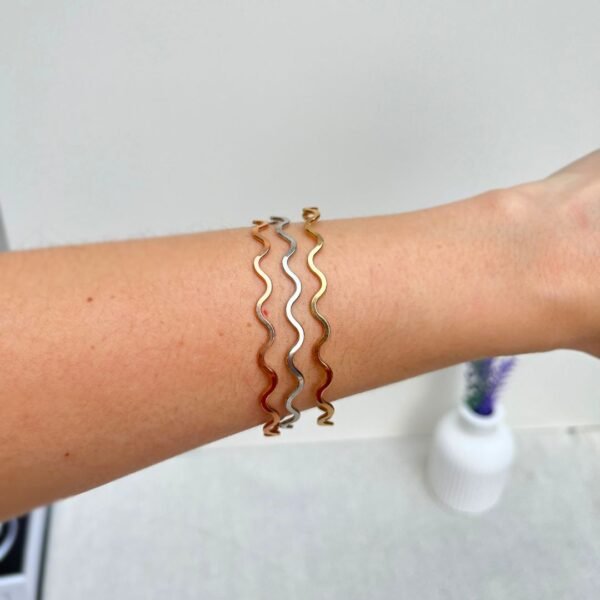 Bracelete trio ondas mix de banho feminino da loja Padine